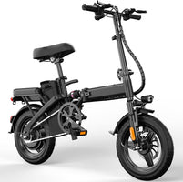 Foldable Electric Bike for Adults, 14" Folding E-Bike with 500W Peak Motor, Electric Bicycle with 48V Removable Battery UL 2849 Certified, 25 Miles PAS Range, Electric Commuter Mini Bikes