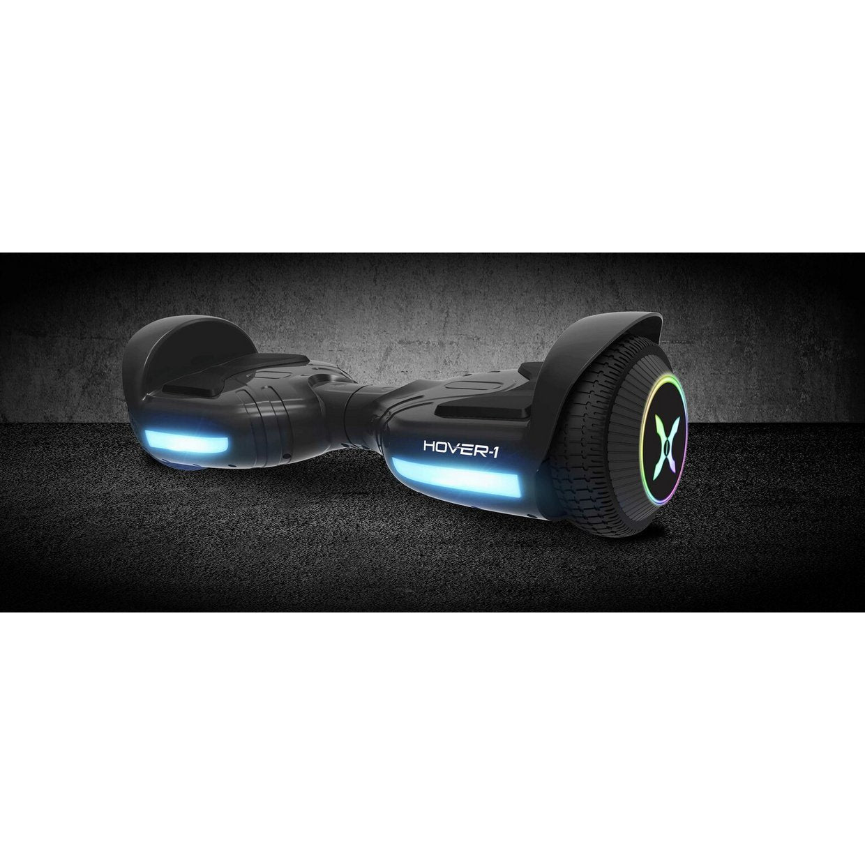 Hover-1 Rival Black Hoverboard with LED Wheels: Safe, Fast, Fun Ride