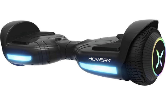Hover-1 Rival Black Hoverboard with LED Wheels: Safe, Fast, Fun Ride