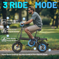 Foldable Electric Bike for Adults, 14" Folding E-Bike with 500W Peak Motor, Electric Bicycle with 48V Removable Battery UL 2849 Certified, 25 Miles PAS Range, Electric Commuter Mini Bikes